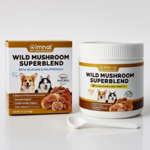 Imnal®️ Wild Mushroom Superblend – Mezcla de Hongos Funcionales para Perros y Gatos